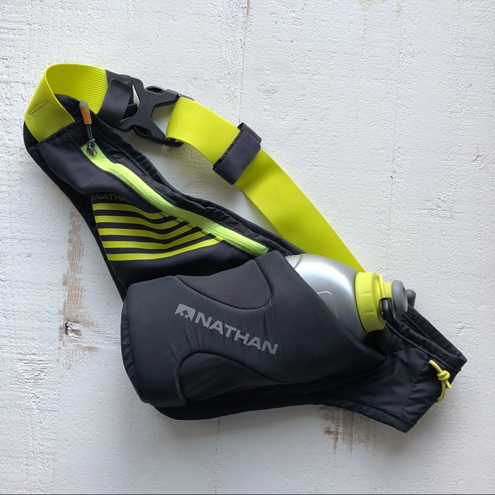 NATHAN Peak Single Bottle Running Belt Hydration